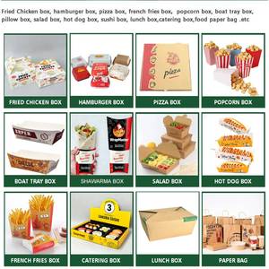 Scatole per Patatine Fritte per Attività Commerciali, Packaging Personalizzato per Fast Food, Contenitori in Carta per Pollo e Hamburger da Asporto - Product Image 3