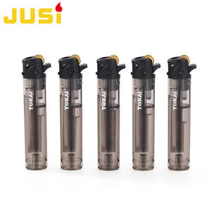 Briquet à flamme ouverte JUSI avec meule, transparent, anti-explosion, haute qualité, créatif, à poulie, pour usage domestique - Product Image 6