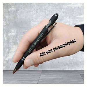 Bolígrafo Metálico Personalizado con Punta Táctil, Grabado Láser Universal con Logotipo, Regalo para Médico, Enfermera, Abogado - Product Image 1