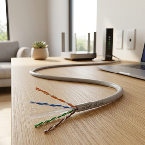 สายเคเบิลเครือข่าย UTP <span class=keywords><strong>Cat6</strong></span> สำหรับภายในอาคาร ตัวนำ CCA ขนาด 23AWG ยาว 1000 ฟุต  หุ้มฉนวน PVC มาตรฐาน ROHS สำหรับกล้องวงจรปิด OEM - Product Image 6