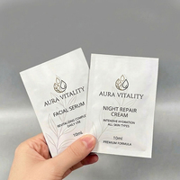 Sachets d'échantillons personnalisés imprimés pour cosmétiques – Mini-sachets thermoscellables pour crème visage, lotion, shampoing