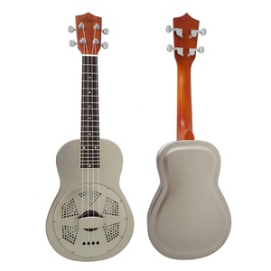 Aiersi Brand Concert Size 24 Inch Matt Brass Body Resonator Hawaii Ukelele at Cheap Price <b>String</b> <b>Instrument</b> - Product Image 1