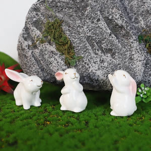 कस्टम मिनी सफेद चीनी मिट्टी ईस्टर बनी खरगोश मूर्ति सजावट इनडोर, आउटडोर ईस्टर सजावट चलनेवाली परिवार आइटम उपहार के लिए बिक्री - Product Image 6