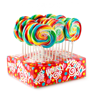 Sucreries halal personnalisées, <span class=keywords><strong>sucettes</strong></span> rondes en forme de dessin animé, tourbillon arc-en-ciel plat - Product Image 1