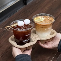 Tasse à glace transparente 14oz 400ml 98mm à paroi unique tasse à boisson froide en plastique personnalisée à usage unique couvercle à thé au lait emballé spécial