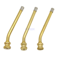 Válvula de Neumático para Camión KAISHENG V3.20.4 V.3.20.6, Nueva, de Aluminio, sin Cámara, con Abrazadera Metálica, de Latón, Resistente al Calor