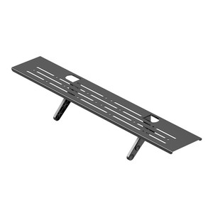 Black Metal 24 36 pulgadas Extra Long Set Top Box Estante de pantalla Monitor de acero TV Top Shelf - Product Image 2
