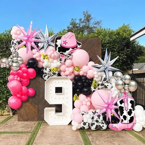 In the Trend New Arrival Cowboy Foil <b>Balloons</b>-Mix Color Printing Birthday Party <b>Decoration</b> with Cowboy Hat Design - Product Image 3