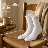 Chaussettes mi-mollet respirantes à bord côtelé pour hommes et femmes, idéales pour le sport, le quotidien, la course, la gym et l'entraînement