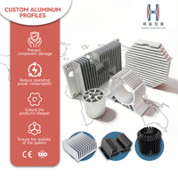 Disipador de Calor de Aluminio Extruido Anodizado Personalizado, Disipador de Calor para Chip IC PCB, Extrusión de Aluminio