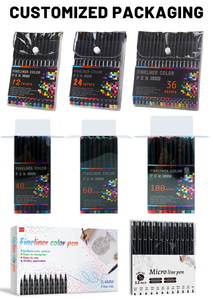 Tự làm thêm thư pháp cảm thấy-<span class=keywords><strong>tip</strong></span> phác thảo cảm thấy dòng mỏng màu vĩnh viễn fineliner finelin đặt <span class=keywords><strong>tip</strong></span> điểm Bút Đánh Dấu lót tốt - Product Image 5