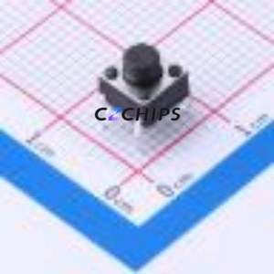 TS6655CJ 250gf 009 Tactile Switch Through hole-4P,6x6mm Switch Single Pole Single Throw Round Button 2.5N Through Hole - Product Image 1