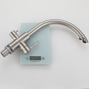 Hiện đại 304 thép không gỉ Nhà bếp Vòi qua biên giới ba-trong-một Máy lọc nước gốm van nóng lạnh bồn rửa vòi chải - Product Image 3