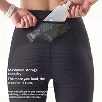 Shorts de sport pour femme en Spandex, taille élastique, avec poche, pour triathlon et cyclisme, coupe ajustée, extensibles, séchage rapide, à quatre points