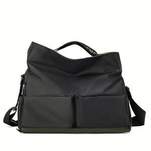 Sac de voyage unisexe tout-en-un en PU avec fermeture éclair, imperméable, grande capacité, compartiment sec/humide, idéal pour la gym, les affaires et l'entraînement - Product Image 4