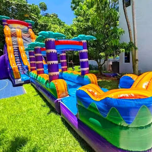 <span class=keywords><strong>Toboggan</strong></span> humide <span class=keywords><strong>gonflable</strong></span> de glissières d'eau de PVC de qualité marchande pour les parcs d'attractions et les champs de foire extérieurs - Product Image 2