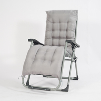 Chaise longue de plage moderne en métal pliable à gravité zéro pour patio