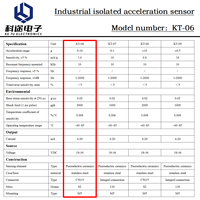Accéléromètre piézoélectrique isolé industriel capteur transducteur émetteur Vibration choc mesure EMI environnement