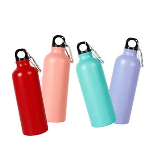 Großhandel Unisex Direkt Trink 400ml/500ml/750ml Sport Aluminium-Wasserflaschen auslaufsicher mit kleinem Mund Wandern heißes Wasser