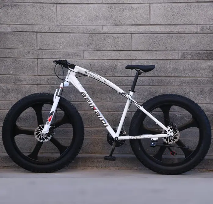 सस्ते उच्च निलंबन पर्वत बाइक 26 ''21 गति पर्वत बर्फ बाइक के साथ बड़ा वसा टायर
