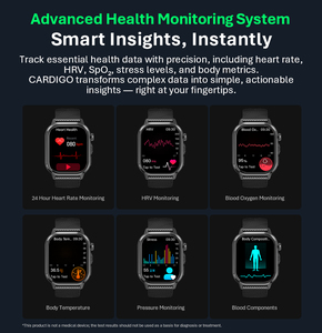 VALDUS 2026 Smartwatch con Display AMOLED, Monitoraggio ECG e Frequenza Cardiaca, IP68, <span class=keywords><strong>Fitness</strong></span> <span class=keywords><strong>Tracker</strong></span>, ODM/OEM CARDIGO GPS - Product Image 2