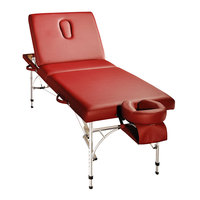 Table de massage pliable en aluminium de luxe réglable, design moderne avec dossier, portable pour spa et salon