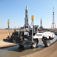 Niveleuse laser à béton télécommandée VANSE YZS2-4 pour surfaces courbes, stades et pavage à double pente