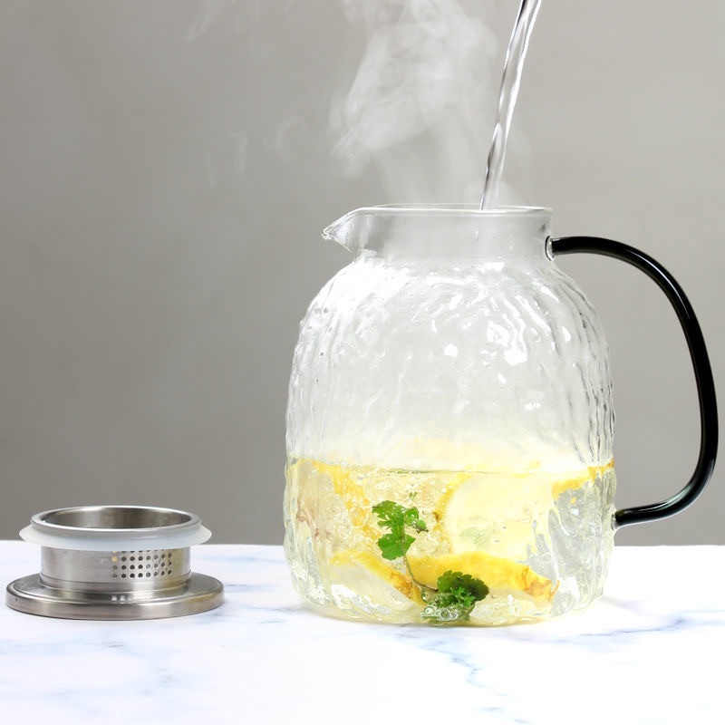 large capacity 1.8l borosilicate glass Pitcher heat-resistant glass cold water bottle cool kettle glass jug