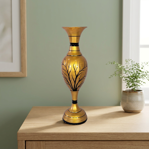 Vintage Aluminium <b>Decorative</b> <b>Vase</b> Classic Design <b>Vases</b> for Bedroom Living Room Office & Art Showcase For Home and Decor - Product Image 4