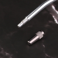 Outil de remplissage d'huile en plastique à tête en fer, bec verseur, bouteille d'huile vide 120 ml, long bec, accessoire pour machine à coudre