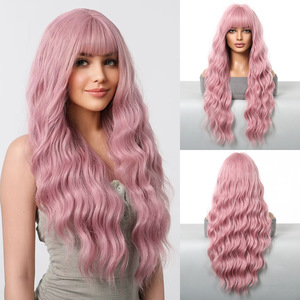 Perruque complète en cheveux artificiels, effet ombré, volumineuse, longue et bouclée, avec grandes ondulations, couleur <span class=keywords><strong>blanc</strong></span> doré, pour tête entière, fournie directement par l'usine - Product Image 4