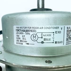 มอเตอร์พัดลม YDK75-6A 75W 220-240V 50Hz สำหรับส่วนเปลี่ยนเครื่องปรับอากาศในห้อง - Product Image 1