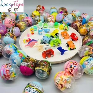 Jouets en <span class=keywords><strong>plastique</strong></span> avec figurines d'animaux 47*56mm, style aléatoire, surprise ronde et mini-capsule de jouet, unisexe, jouets bon marché pour machine à griffes - Product Image 3