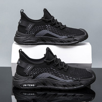 Chaussures de sport pour hommes, nouvelles, en mesh, à lacets, respirantes, anti-odeur, légères, semelle extérieure en caoutchouc absorbant les chocs, toutes saisons, décontractées