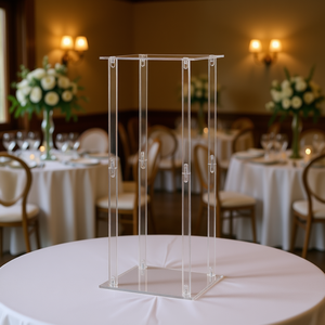 Support de présentation floral en acrylique, 50 cm, pour centre de table de mariage, décoration intérieure pour fêtes - Product Image 2