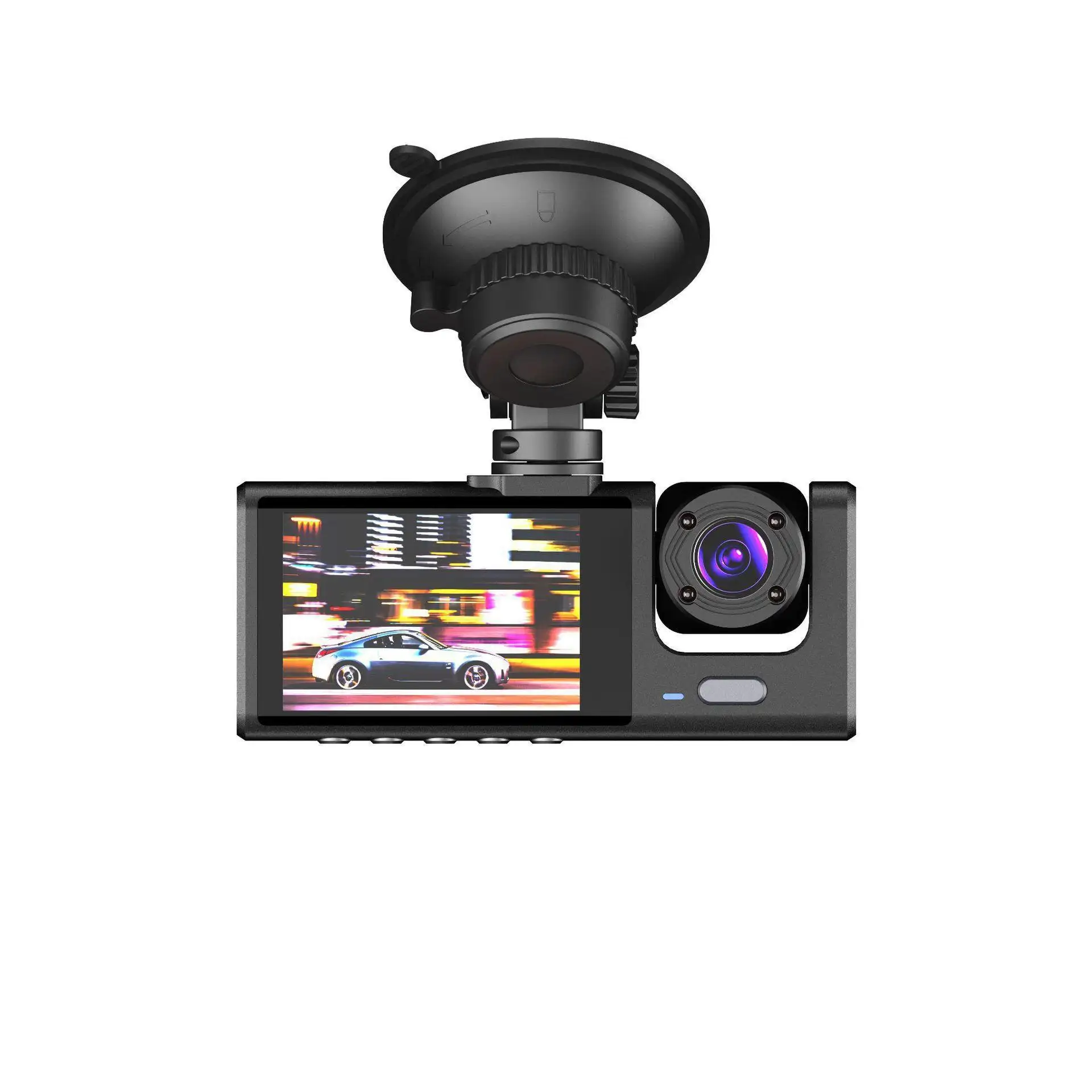 2Inch Auto Dashcam 3 Lens Auto Dvr 1080P Dvr Videocamera Parking Monitor Met Nachtzicht