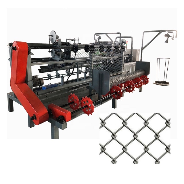 Factory Fully Auto Galvanized Pvc Coated Cyclone Chain Link Chainlink Spiral Fence Weaver Wire Mesh Knitting Making Machine