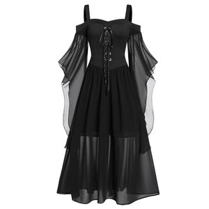 Abito Medievale da Donna Costume Retrò Cosplay Vestito da Fata Costume Medievale Abito Vintage Rinascimentale per Signore Taglie Forti - Product Image 2