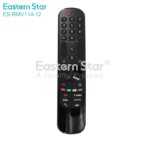 Télécommande vocale universelle ES-RM114-12-V Magic Voice, compatible avec les téléviseurs intelligents LG OLED