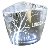 Échantillon gratuit Seau à glace LED illuminé OEM Seau à vin avec base LED étanche