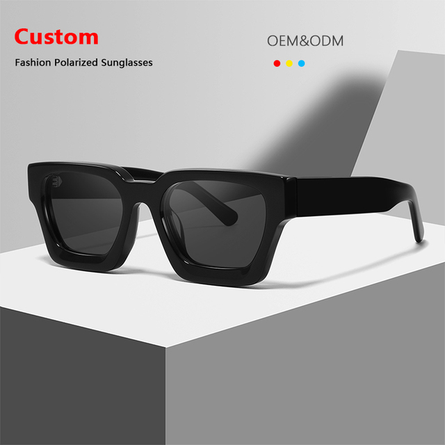 Wholesale Glass Luxury Retro Frame Popular Modern Fashion Polarized Sun Glasses Women Men Shades Square Designer Sunglasses
