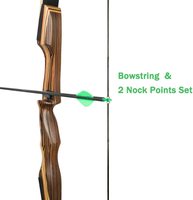 Fil à arc Recurve personnalisé, matériel Dacron, arc personnalisé