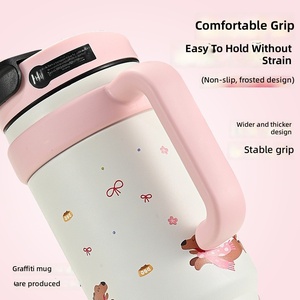 Mignon Gobelet Isotherme <span class=keywords><strong>Stan</strong></span> 40oz (1000ml) en Acier Inoxydable H2.0 avec Poignée, pour Café et Eau, pour Voyage et Sport - Product Image 4