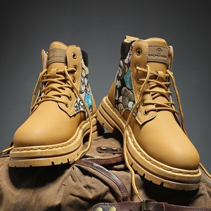 Botas de Trabajo para Hombre, Estilo Británico, con Cordones en el Tobillo, de Cuero Transpirable, para Todas las Temporadas, Tendencia 2025, Talla Extra Grande - Product Image 5