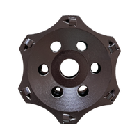 Meule à tronçonner PCD de 125 mm, dents PCD haute densité pour le décapage rapide du revêtement de sol en béton et de la colle à tapis