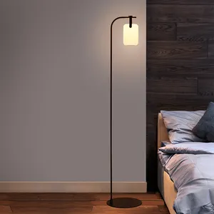 Floor Lamp Floor Stand with Remote Control Dimmable Lantern Lamp, Metal Arc Floor Lamp, Modern LED Novelty Plastic White 80 200