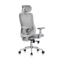 Chaises de bureau ergonomiques réglables et élégantes KMJ, chaise de bureau en maille à dossier haut pour le personnel