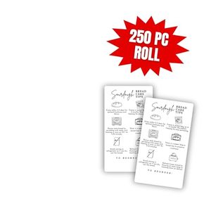 Tarjeta de Instrucciones para el Cuidado del Pan de Levadura Natural, Tamaño de Tarjeta de Visita, Etiqueta Adhesiva de Papel para Regalo, para Panaderos - Product Image 2