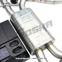 Tubos de Escape Catback Personalizados de Acero Inoxidable 304, Acabado Liso de 1.5 mm, X5 M50i 4.4TT 2019-2024, Válvula Soldada TIG Boska Racing