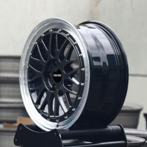Jantes forgées en deux parties TITAN FORCE 20x9 20x12 5x114.3, jantes à rivets à profil profond, finition argent poli, compatibles Ferrari <span class=keywords><strong>458</strong></span> 488 Maserati - Product Image 4